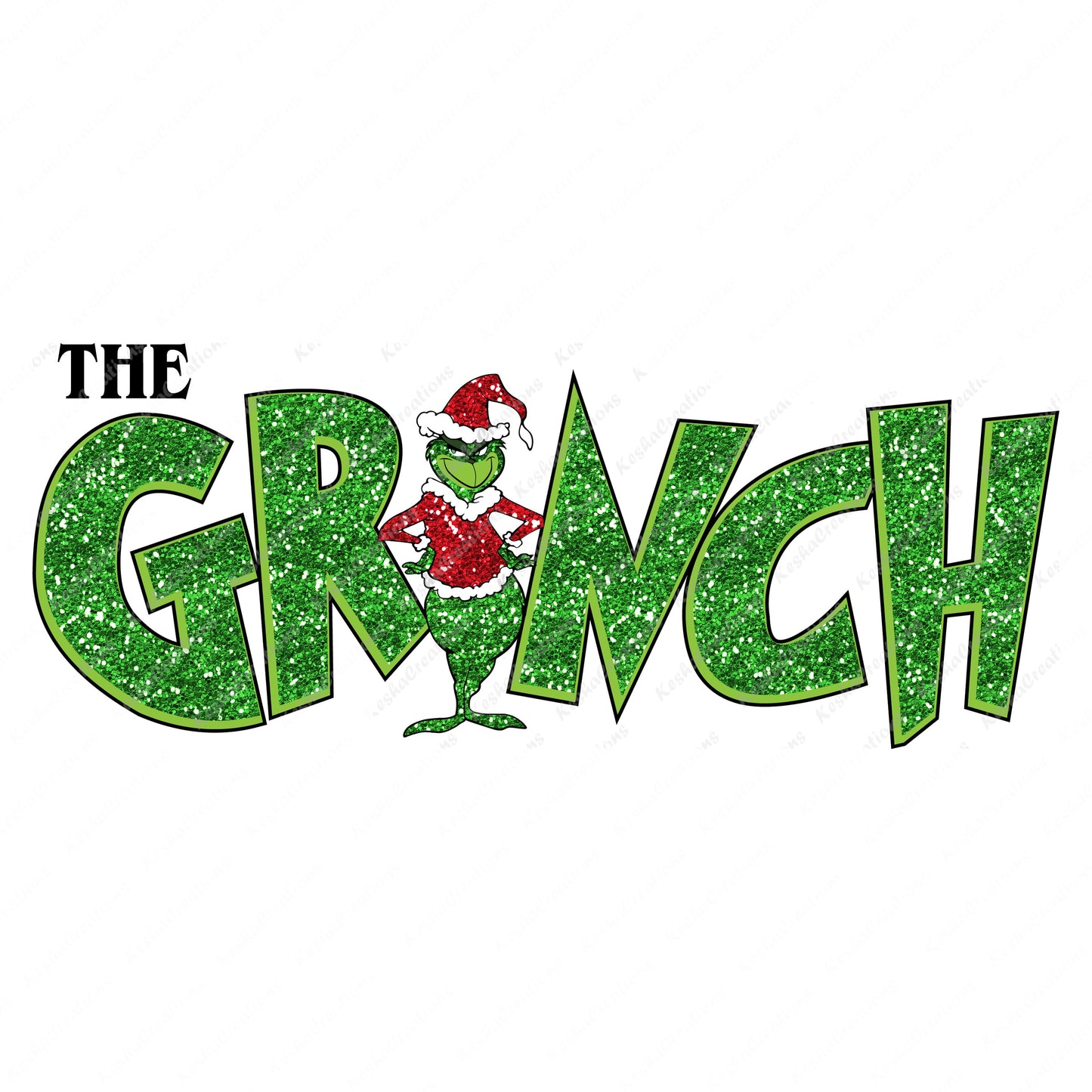 The Grinch & Mrs. Claus (Married to the Grinch) | DTF Transfers